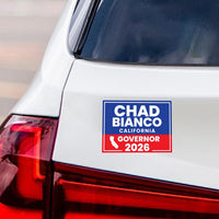 Chad Bianco For California Governor 2026 Car Magnet - Vote Chad Bianco Vehicle Magnet, California Governor Elections 2026 Magnet - 6" x 4.5"
