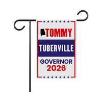 Tommy Tuberville For Alabama Governor 2026 Garden Flag, Double Sided, 2026 Governor Flag, Elections Flag, Race Red White & Blue Flag