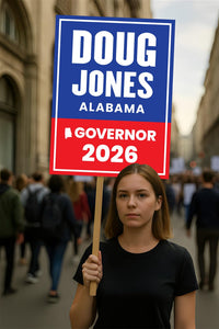 Doug Jones For Alabama Governor 2026 Election Sign, Political Campaign Sign, Democratic party, Governor Election 2026 Race Poster Sign