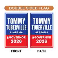 Tommy Tuberville For Alabama Governor 2026 Garden Flag, Double Sided, 2026 Governor Flag, Elections Flag, Race Red White & Blue Flag