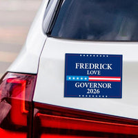 Fredrick Love For Arkansas Governor 2026 Car Magnet - Vote Fredrick Love Vehicle Magnet, Arkansas Governor Elections 2026 Magnet - 6" x 4.5"