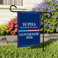 Supha Xayprasith-Mays For Arkansas Governor 2026 Garden Flag, Double Sided, 2026 Governor Flag, Elections Flag, Race Red White Blue Flag