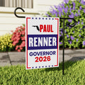 Paul Renner For Florida Governor 2026 Garden Flag, Double Sided, 2026 Governor Flag, Republican, Elections Flag, Race Red White & Blue Flag
