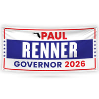 Paul Renner For Florida U.S. Governor Banner Sign, 13 oz Waterproof US Governor Election 2026 Vinyl Banner With Metal Grommets