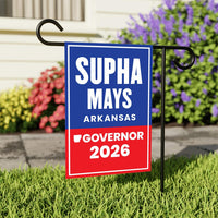 Supha Xayprasith-Mays For Arkansas Governor 2026 Garden Flag, Double Sided, 2026 Governor Flag, Elections Flag, Race Red White Blue Flag