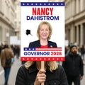 Nancy Dahlstrom For Alaska Governor 2026 Election Sign, Political Campaign Sign, Republican party, Governor Election 2026 Race Poster Sign
