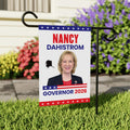 Nancy Dahlstrom For Alaska Governor 2026 Garden Flag, Double Sided, 2026 Governor Flag, Elections Flag, Race Red White & Blue Flag