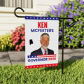 Ken McFeeters For Alabama Governor 2026 Garden Flag, Double Sided, 2026 Governor Flag, Elections Flag, Race Red White & Blue Flag
