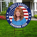 Stacy Garrity For Pennsylvania Governor 2026 Yard Sign, Corrugated Governor Elections Race Red White & Blue Yard Sign with Metal H-Stake
