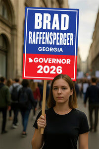 Brad Raffensperger For Georgia Governor 2026 Election Sign, Political Campaign Sign, Republican, Governor Election 2026 Race Poster Sign