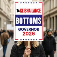 Keisha Lance Bottoms For Georgia Governor 2026 Election Sign, Political Campaign Sign, Democrate, Governor Election 2026 Race Poster Sign