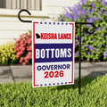 Keisha Lance Bottoms For Georgia Governor 2026 Garden Flag, Double Sided, 2026 Governor Flag, Elections Flag, Race Red White & Blue Flag