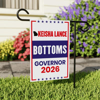 Keisha Lance Bottoms For Georgia Governor 2026 Garden Flag, Double Sided, 2026 Governor Flag, Elections Flag, Race Red White & Blue Flag