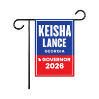 Keisha Lance Bottoms For Georgia Governor 2026 Garden Flag, Double Sided, 2026 Governor Flag, Elections Flag, Race Red White & Blue Flag