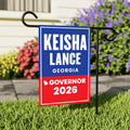 Keisha Lance Bottoms For Georgia Governor 2026 Garden Flag, Double Sided, 2026 Governor Flag, Elections Flag, Race Red White & Blue Flag