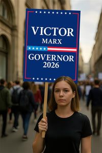 Victor Marx For Colorado Governor 2026 Election Sign, Political Campaign Sign, Republican party, Governor Election 2026 Race Poster Sign