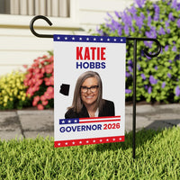 Katie Hobbs For Arizona Governor 2026 Garden Flag, Double Sided, 2026 Governor Flag, Democratic, Elections Flag, Race Red White & Blue Flag
