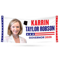Katie Hobbs For Arizona U.S. Governor Banner Sign, 13 oz Waterproof US Governor Election 2026 Vinyl Banner With Metal Grommets