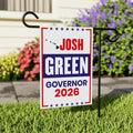 Josh Green For Hawaii Governor 2026 Garden Flag, Double Sided, 2026 Governor Flag, Democrate, Elections Flag, Race Red White & Blue Flag