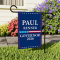 Paul Renner For Florida Governor 2026 Garden Flag, Double Sided, 2026 Governor Flag, Republican, Elections Flag, Race Red White & Blue Flag