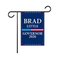 Brad Little For Idaho Governor 2026 Garden Flag, Double Sided, 2026 Governor Flag, Republican, Elections Flag, Race Red White & Blue Flag