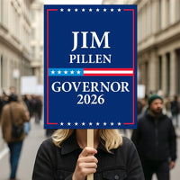 Jim Pillen For Nebraska Governor 2026 Election Sign, Political Campaign Sign, Republican party, Governor Election 2026 Race Poster Sign