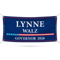 Lynne Walz For Nebraska U.S. Governor Banner Sign, 13 oz Waterproof US Governor Election 2026 Vinyl Banner With Metal Grommets