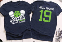 Custom Pickleball Shirt, Pickleball Matching Team Shirt, Pickleball Player Tee, Pickle Ball Shirt, Custom Name Number Shirt, Front Back