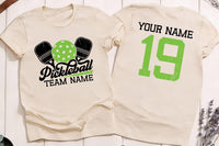 Custom Pickleball Shirt, Pickleball Matching Team Shirt, Pickleball Player Tee, Pickle Ball Shirt, Custom Name Number Shirt, Front Back