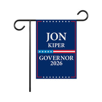 Jon Kiper For New Hampshire Governor 2026 Garden Flag, Double Sided, 2026 Governor Flag, Elections Flag, Race Red White & Blue Flag
