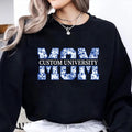Custom Floral University Mom Shirt, Class of 2026 Mom Shirt, Personalized College Mom Tee, NOT Embroidered Mom Shirt, Grad Gifts