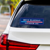 Bruce Blakeman For New York Governor 2026 Vinyl Sticker, Vote Bruce Blakeman, New York Governor Elections 2026 Bumper Sticker 10" x 3"
