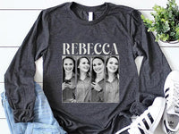 Custom Photo Shirt, Personalized Picture Shirt, Vintage Style Photo Tee, Your Own Picture Shirt, Unisex Photo Shirt, Birthday Gift