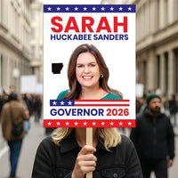 Sarah Huckabee Sanders For Arkansas Governor 2026 Election Sign, Political Campaign Sign, Republic, Governor Election 2026 Race Poster Sign
