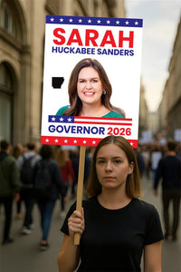 Sarah Huckabee Sanders For Arkansas Governor 2026 Election Sign, Political Campaign Sign, Republic, Governor Election 2026 Race Poster Sign