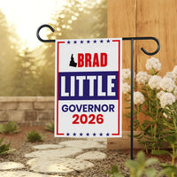 Brad Little For Idaho Governor 2026 Garden Flag, Double Sided, 2026 Governor Flag, Republican, Elections Flag, Race Red White & Blue Flag