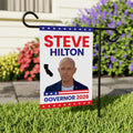 Steve Hilton For California Governor 2026 Garden Flag, Double Sided, 2026 Governor Flag, Elections Flag, Race Red White & Blue Flag