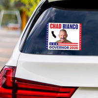 Chad Bianco For California Governor 2026 Vinyl Sticker, Vote Chad Bianco, California Governor Elections 2026 Bumper Sticker 6" x 4.5"