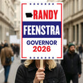 Randy Feenstra For Iowa Governor 2026 Election Sign, Political Campaign Sign, Republican party, Governor Election 2026 Race Poster Sign