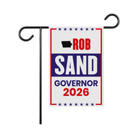 Rob Sand For Iowa Governor 2026 Garden Flag, Double Sided, 2026 Governor Flag, Democratic party, Elections Flag, Race Red White & Blue Flag