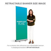 Custom Retractable Banner Stand, Personalized Roll Up Banner, Event Business Display Sign, Promotional Marketing Banner for Trade Shows