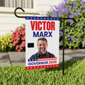 Victor Marx For Colorado Governor 2026 Garden Flag, Double Sided, 2026 Governor Flag, Republican, Elections Flag, Race Red White & Blue Flag