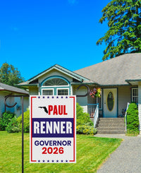 Paul Renner For Florida Governor 2026 Garden Flag, Double Sided, 2026 Governor Flag, Republican, Elections Flag, Race Red White & Blue Flag