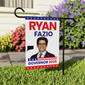 Ryan Fazio For Connecticut Governor 2026 Garden Flag, Double Sided, 2026 Governor Flag, Elections Flag, Race Red White & Blue Flag