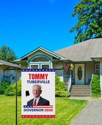 Tommy Tuberville For Alabama Governor 2026 Garden Flag, Double Sided, 2026 Governor Flag, Elections Flag, Race Red White & Blue Flag