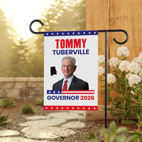 Tommy Tuberville For Alabama Governor 2026 Garden Flag, Double Sided, 2026 Governor Flag, Elections Flag, Race Red White & Blue Flag