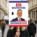 Ken McFeeters For Alabama Governor 2026 Election Sign, Political Campaign Sign, Republican party, Governor Election 2026 Race Poster Sign