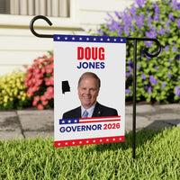 Doug Jones For Alabama Governor 2026 Garden Flag, Double Sided, 2026 Governor Flag, Democrate, Elections Flag, Race Red White & Blue Flag