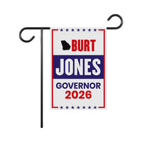 Burt Jones For Georgia Governor 2026 Garden Flag, Double Sided, 2026 Governor Flag, Republican, Elections Flag, Race Red White & Blue Flag