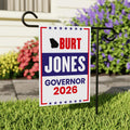 Burt Jones For Georgia Governor 2026 Garden Flag, Double Sided, 2026 Governor Flag, Republican, Elections Flag, Race Red White & Blue Flag